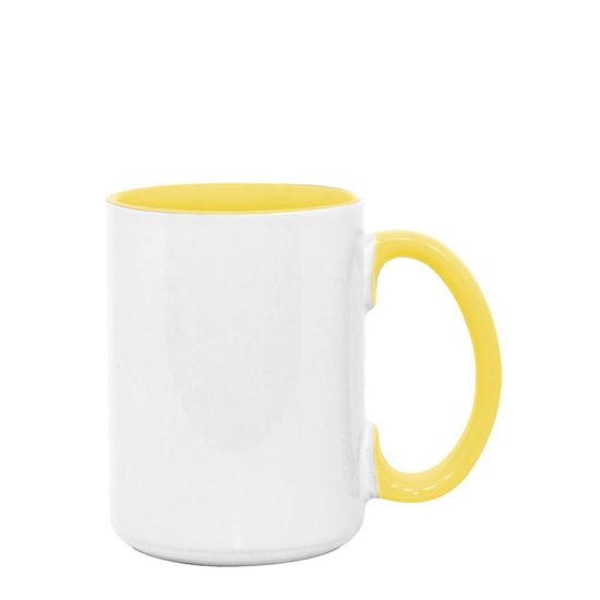Picture of MUG 15oz -  INNER & HANDLE - YELLOW