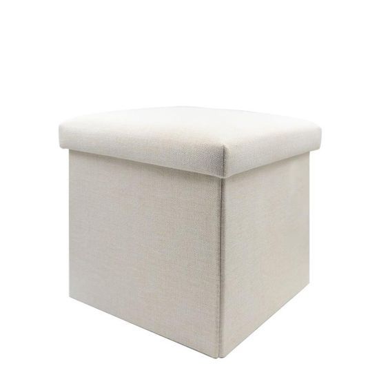 Picture of Foldable Storage Stool (Linen) 38x38x38cm