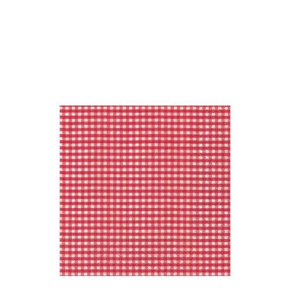 Picture of NAPKIN 33X33 VICHY RED  -20973