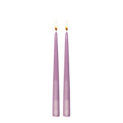Picture of CANDLE TWIN 24CM-PINK   -98615