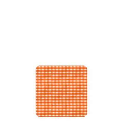 Picture of COASTER- VICHY ORANGE   -02300