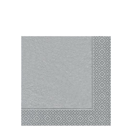 Picture of NAPKIN 40X40 UNI SILVER -30010