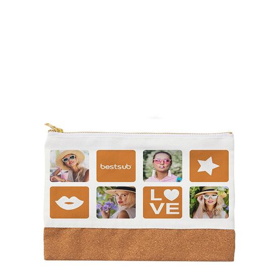 Picture of HANDBAG Canvas (with Cork) 21x17cm