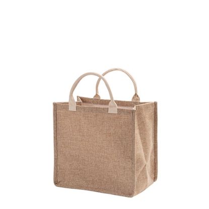 Picture of Shopping Bag (Linen Brown) 32x30x20cm side gusset