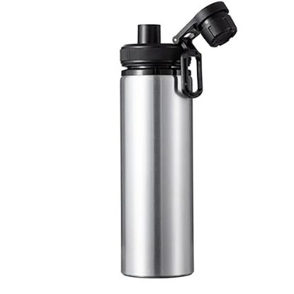 Picture of WATER BOTTLE - ALUMINUM (SILVER) 850ml with Black Cap